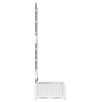 Jardinieră Grădină cu Spalier Alb - Plantare Verticală