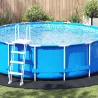 Foaie de sol piscină rotundă, neagră, Ø 458 cm - Non-woven