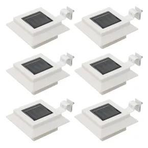 Lămpi Solare Exterior LED - 6 bucăți - Alb - 12 cm