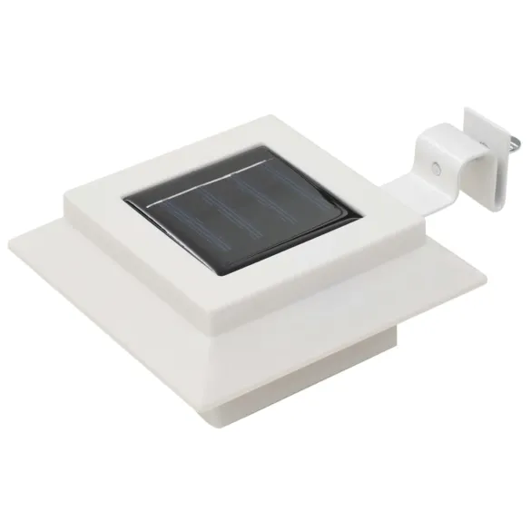 Lămpi Solare Exterior LED - 6 bucăți - Alb - 12 cm