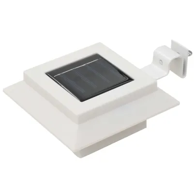 Lămpi Solare Exterior LED - 6 bucăți - Alb - 12 cm