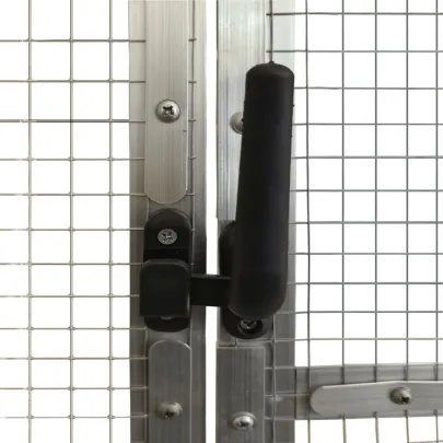 Volieră Păsări Aluminiu Argintiu 1.79x2x1.85m | Gratis Livrare