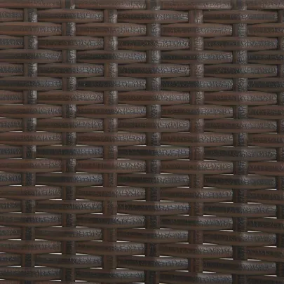 Bancă Grădină 3 Locuri cu Perne - Poliratan Maro