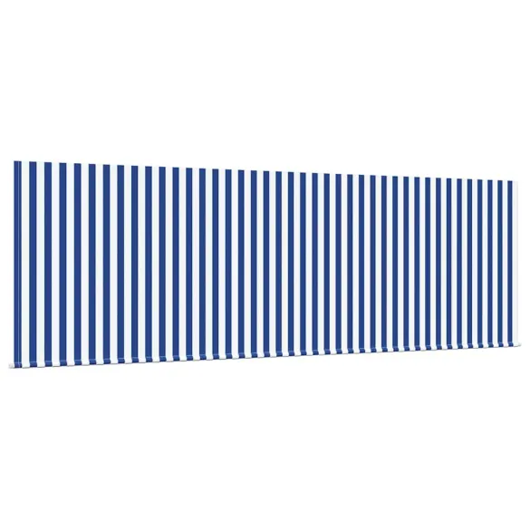 Cortină Retractabilă Exterior Dungi Albastru-Alb 350x200 cm