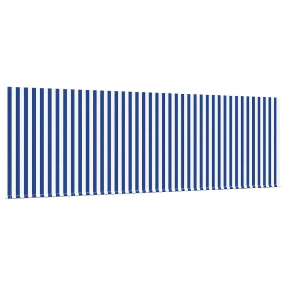 Cortină Retractabilă Exterioară Dungi Albastru-Alb 350x200