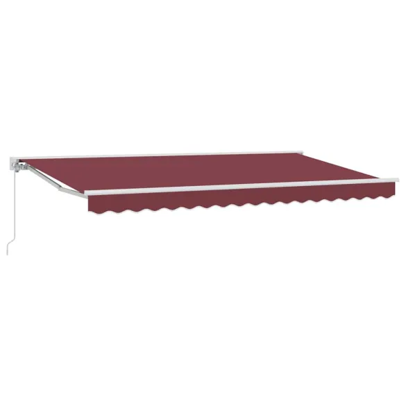 Cortină Retractabilă Manuală Burgundie 350x200 cm | Livrare Gratuită