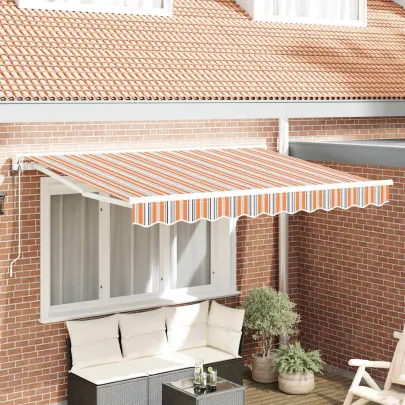 Cortină Retractabilă Manuală Albastru Marin 350x200 cm | Tesatura