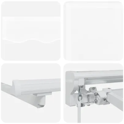 Cortină Retractabilă Manuală Albă 350x200 cm - UMBRĂ