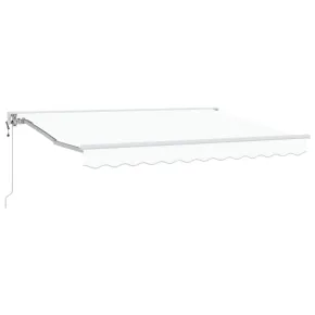 Cortină Retractabilă Manuală Albă 350x200 cm - Ușoară și Rezistentă 2