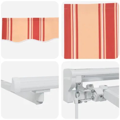 Cortină Retractabilă Manuală Albastru Marin 400x200 cm