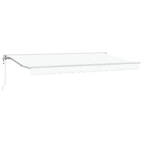 Cortină Retractabilă Manuală Albă 400x200 cm - Livrare Gratuită 2