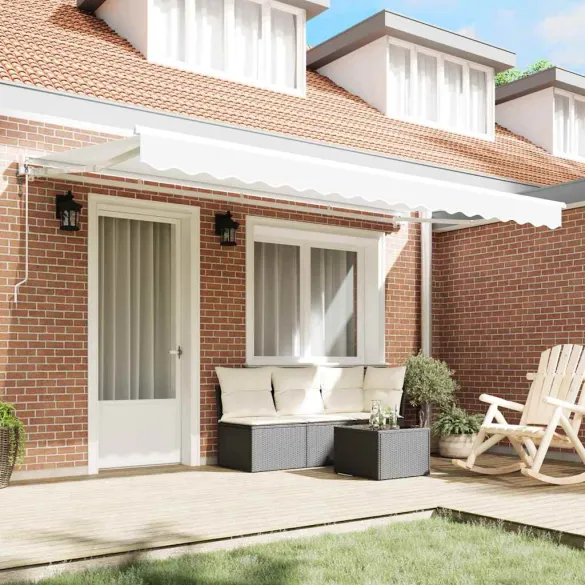 Cortină Retractabilă Manuală Albă 400x200 cm - Livrare Gratuită