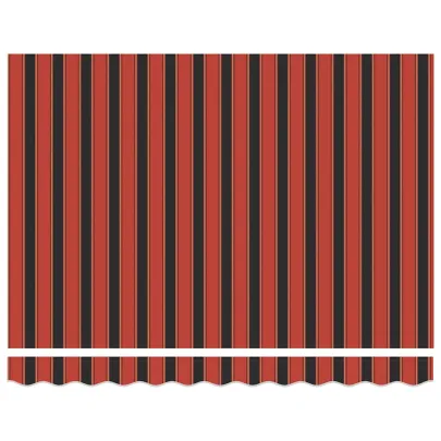 Cortină Retractabilă Manuală Portocalie-Maró 300x250 cm