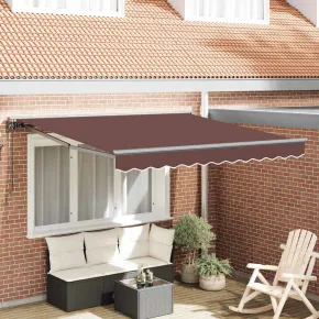 Cortină Retractabilă Manuală Maro 300x250 cm - UMBRĂ