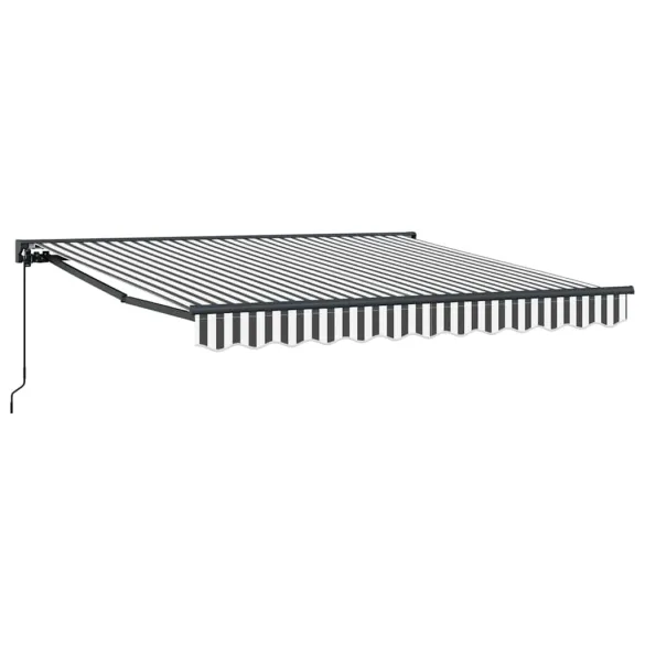 Cortină Retractabilă Manuală Antracit/Alb 300x250 cm