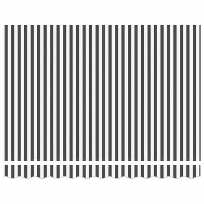 Cortină Retractabilă Manuală Antracit/Alb 300x250 cm