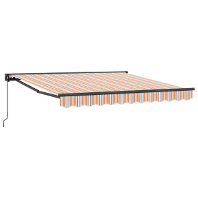 Cortină Retractabilă Manuală Albastru Marin 300x250 cm 2