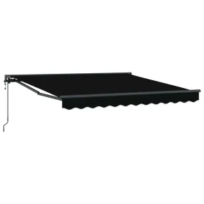 Cortină Retractabilă Manuală Negru 300x250 cm | UMBRĂ 2