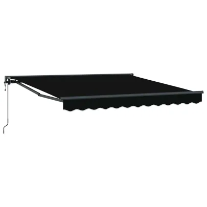 Cortină Retractabilă Manuală Negru 300x250 cm | UMBRĂ