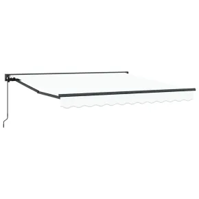 Cortină Retractabilă Manuală Albă 300x250 cm | UMBRĂ 2