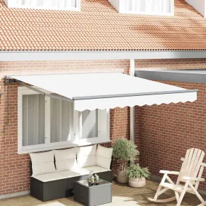 Cortină Retractabilă Manuală Albă 300x250 cm | Livrare Gratuită