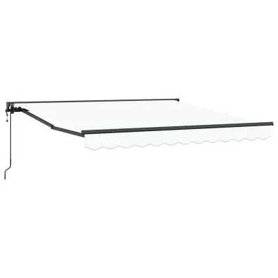 Cortină Retractabilă Manuală Albă 300x250 cm | Livrare Gratuită