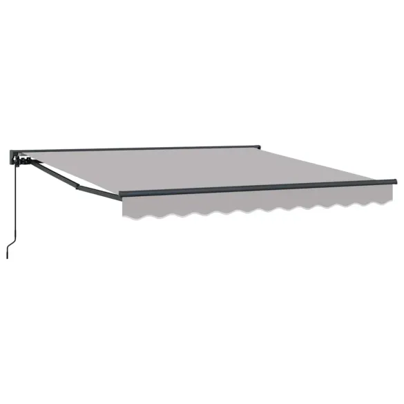 Cortină Retractabilă Manuală Gri 300x250 cm Poliester | Livrare Gratuită
