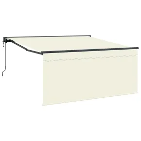 Cortină Retractabilă Manuală Crem 350x250 cm - Livrare Gratuită 2