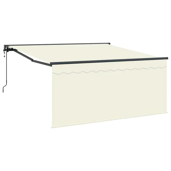 Cortină Retractabilă Manuală Crem 350x250 cm - Livrare Gratuită