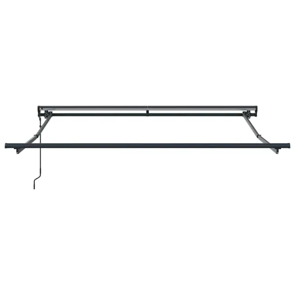 Cortină Retractabilă Manuală Antracit 350x250 cm - Umbră Perfectă