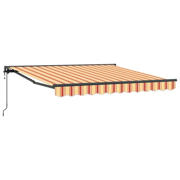 Cortină Retractabilă Manuală Galben-Portocalie 350x250 cm