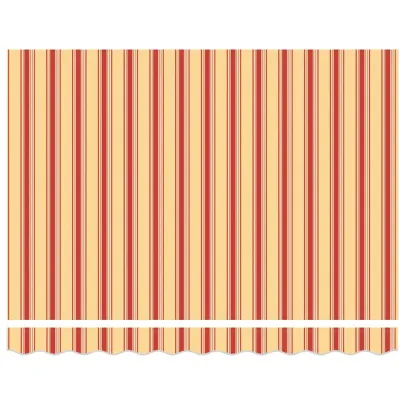 Cortină Retractabilă Manuală Galben-Portocalie 350x250 cm