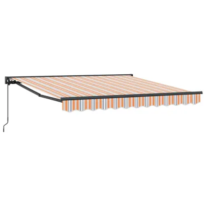 Cortină Retractabilă Manuală Albastru Marin 350x250 cm