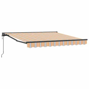 Cortină Retractabilă Manuală Albastru Marin 350x250 cm 2