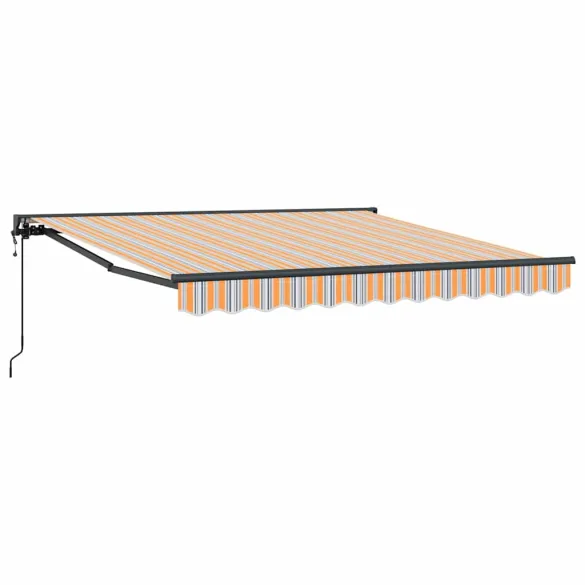 Cortină Retractabilă Manuală Albastru Marin 350x250 cm