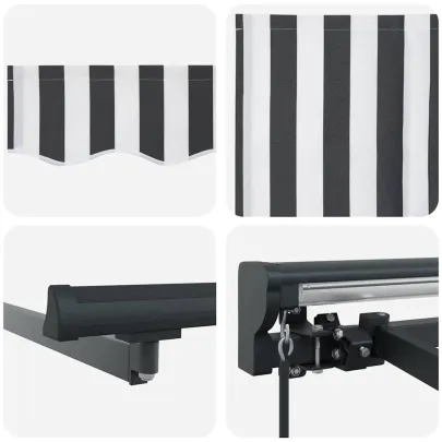 Cortină Retractabilă Manuală pentru Exterior 400x300 cm