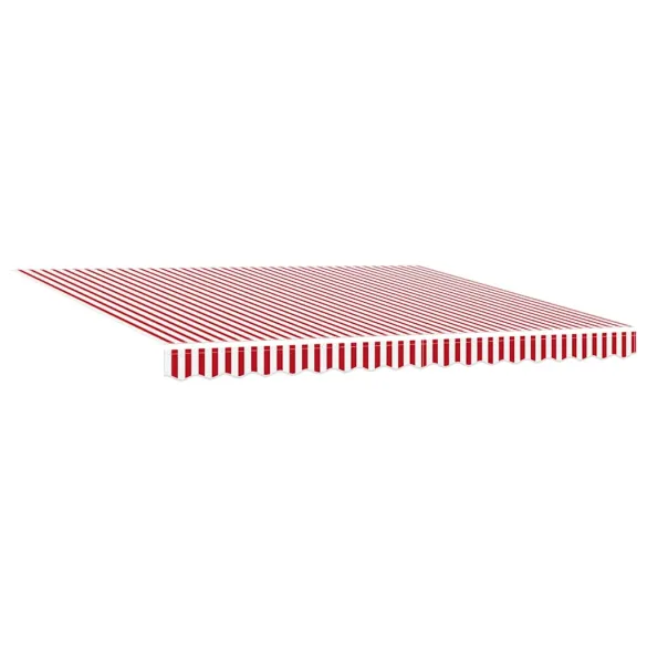 Cortină Retractabilă Manuală Stripe Roșu-Alb 400x300 cm