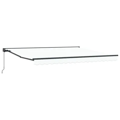 Cortină Retractabilă Manuală Albă 400x300 cm | UMBRĂ