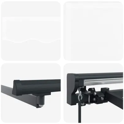 Cortină Retractabilă Manuală Albă 400x300 cm | UMBRĂ