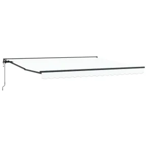 Cortină Retractabilă Manuală Albă 400x300 cm - Livrare Gratuită 2