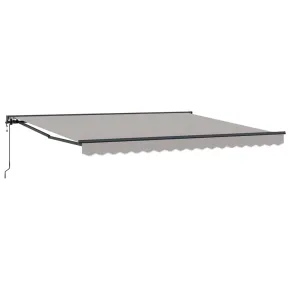 Cortină Retractabilă Manuală Gri 400x300 cm - Umbră Perfectă 2