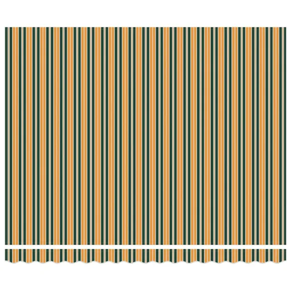 Cortină Retractabilă Manuală Verde-Galben 400x300 cm