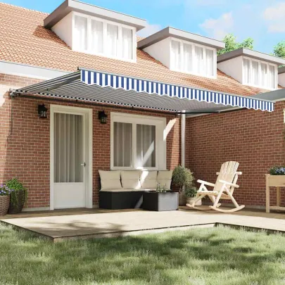 Cortină Retractabilă Manuală 450x300 cm - Protecție Solară