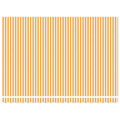 Cortină Retractabilă Manuală Portocalie-Albă 450x300 cm