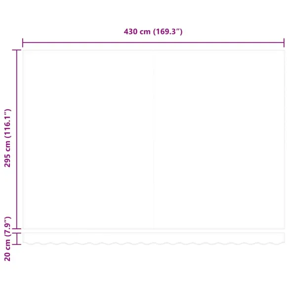 Cortină Retractabilă Manuală Antracit 450x300 cm - Umbră Perfectă