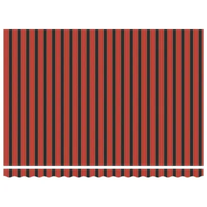 Cortină Retractabilă Manuală Portocaliu-Marou 450x300 cm