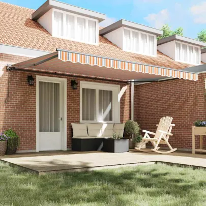 Cortină Retractabilă Manuală Albastru Marin 450x300 cm