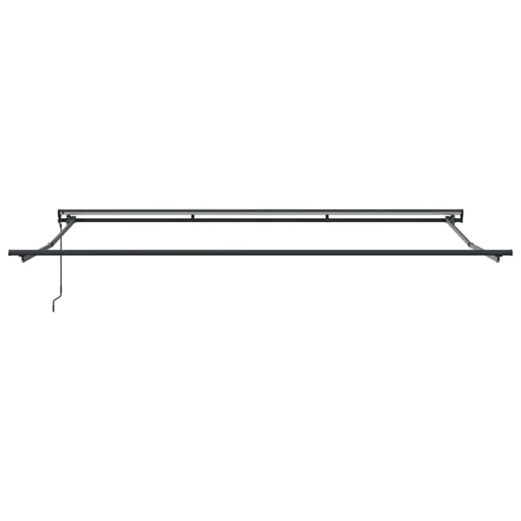 Cortină Retractabilă Manuală Negru 450x300 cm Poliester