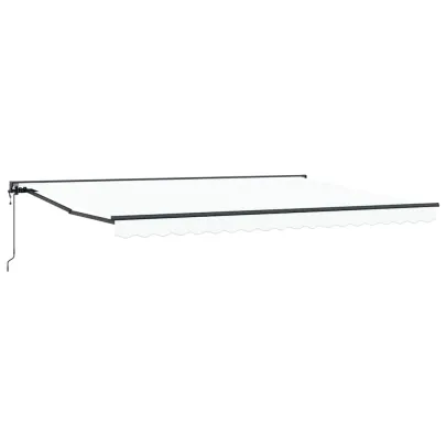 Cortină Retractabilă Albă 450x300 cm Poliamidă | Livrare Gratuită