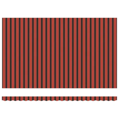 Cortină Retractabilă Manuală Portocalie-Maró 500x300 cm